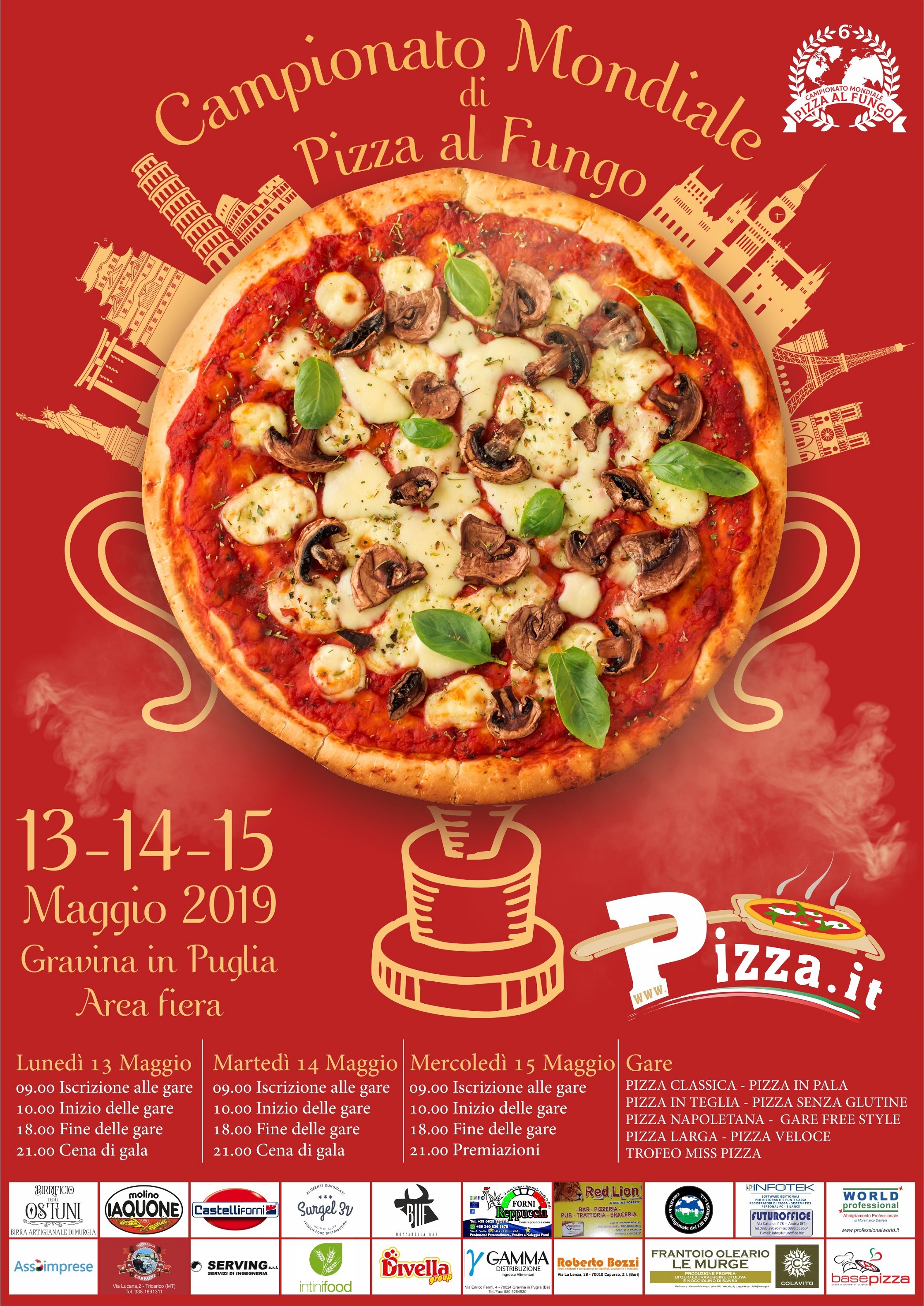 Pizza.it - Campionato mondiale pizza al fungo 2019